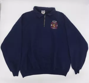 Talla 2X - Pullover Vintage Acton Fire Department 1/4 Cremallera Por Jerzees - Imagen 1 de 5