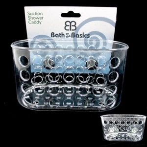 1 Shower Caddy Bath Bathroom Organizer Storage Basket Soap Holder Suction Cups - Picture 1 of 1