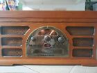 TESTED*Crosley 5-in-1 Entertainment Center radio, cassettes, CD, phonograph, Aux