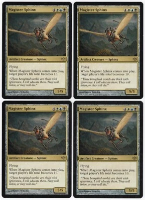 Magister Sphinx x4 4x 2009 Conflux PLAYSET Multi-Color Rare Artifact MTG NM AZ2 - Image 1 of 2