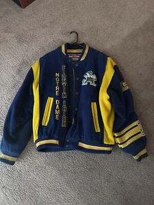 Vintage NUTMEG CAMPRI Men NOTRE DAME Fighting Irish Wool Blend Varsity Jacket L - Bild 1 von 7