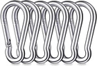 Carabiner Clips Heavy Duty - 6 Pack 304 Stainless Steel Spring Snap Hook for Out