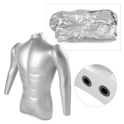 Male Human Half Body Dummy Inflatable Mannequin Torso Model Clothes Display