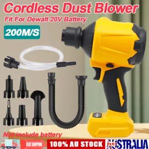 Air Dust Blower Cordless Inflator Vacuum 200M/s Cleaner For Dewalt 18V Battery - Picture 1 of 10