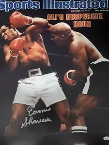 EARNIE SHAVERS BOXEN CHAMPION KÄMPFEN ALI SPORT ILLUSTRIERT SIGNIERT 16x20 - Bild 1 von 1