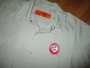 ARM & HAMMER WORK SHIRT Factory Uniform Red Kap Workshirt Embroidered Logo LARGE - Picture 1 of 5