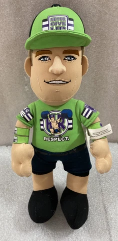 WWE John Cena RESPECT 10" plush toy doll Bleacher Creatures 2018 Cover