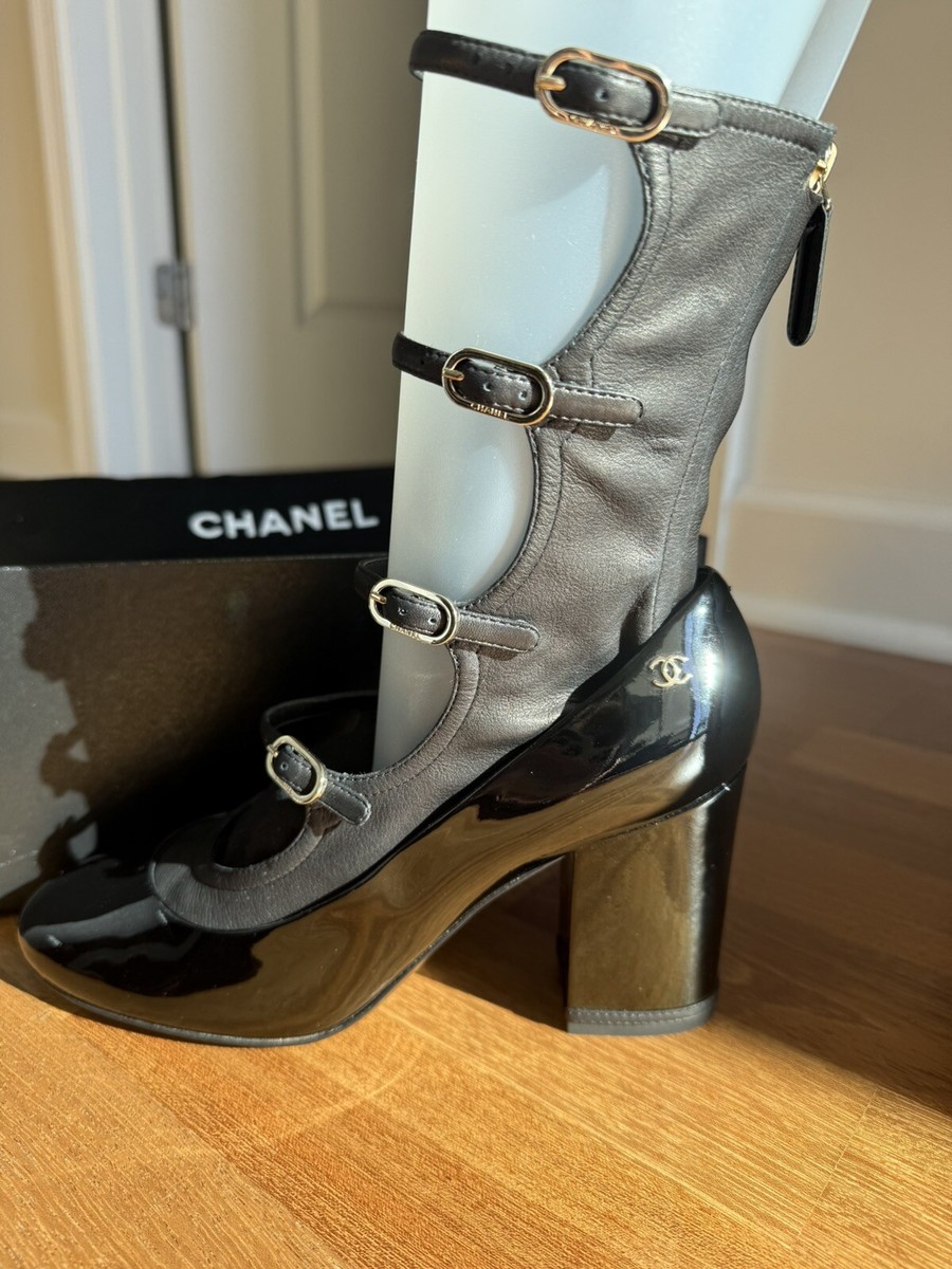 CHANEL Bootie High (3-3.9 in) Heel Height Boots for Women CHANEL Bootie High (3-3.9 in) Heel Height Boots for Women
