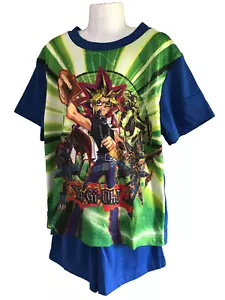 BNIP Boys Sz 8 to 10 Licenced Yu-Gi-Oh! Print Short Stretch Summer PJ Pyjamas - Picture 1 of 2