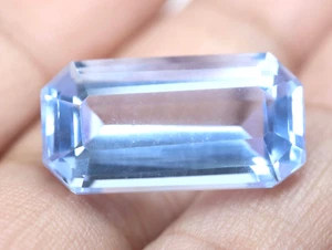 13.45Ct Rare Natural SANTA MARIA Aquamarine Square Cut Loose Gemstone Certified - Picture 1 of 8