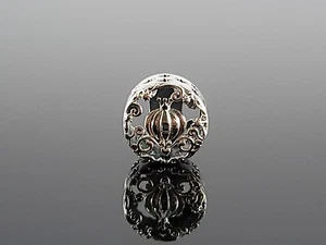 New Disney x PANDORA Cinderella Pumpkin Coach Clock Midnight Silver Charm - Picture 1 of 6