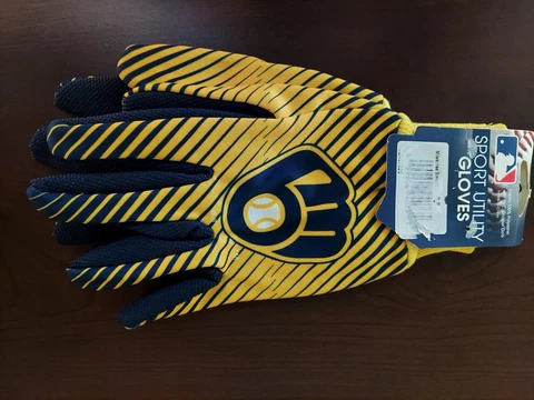 MILWAUKEE BREWERS MLB GLOVES 1 size fits all NEW # - 0046 Cover