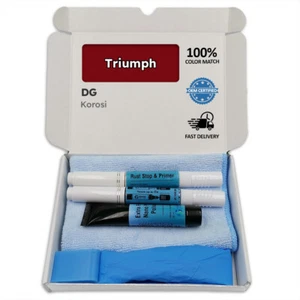 DG Korosi Maroon Touch Up Paint for Triumph Pen Stick Scratch Chip Fix Brush Re - Picture 1 of 4