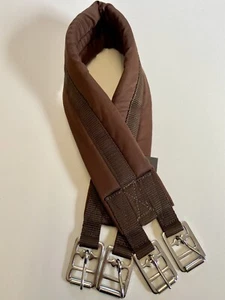 GIRTH BROWN PADDED COTTON,  34” 36” 38” 40” 42” 44” 46" 48” 50” 52”  *FREE POST* - Picture 1 of 9