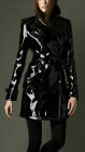 Women's Premium Classic Fit Vinyl Trench Raincoat Women's Trench Coat