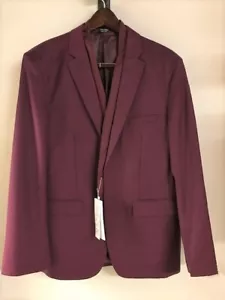 Men's XL Slim Fit Stylish Casual Notched Lapel Suit Jacket - Picture 1 of 4