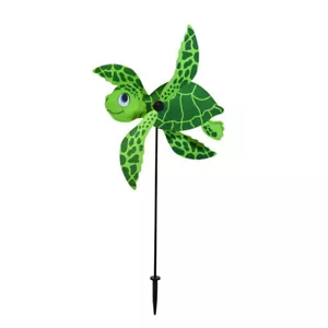 TARTARUGA MARINA BAMBINO 16" W WhirliGig Spinner vento da terra decorazione giardino, ITB-2554 - Foto 1 di 4
