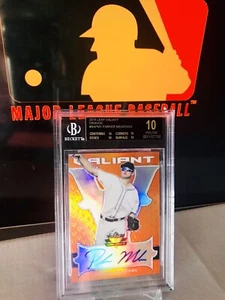 🔥2018 Leaf Valiant Parker Meadows Orange On Card Auto BGS Black Label 10 OBO⚾️ - Bild 1 von 6
