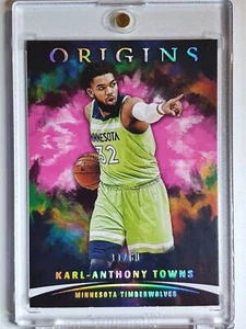 2021 Panini Origins Karl-Anthony Towns #14 PINK /60 Edition - Ready to Grade - Picture 1 of 3