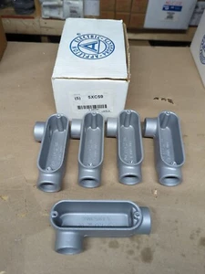 5 APPLETON LR75-A ALUMINUM 3/4" FORM 8S UNILETS NOS - Picture 1 of 3