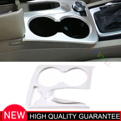 For Mercedes-Benz GLK 2009-2015 Matte Silver Console Gear Shift Water Cup Cover - Image 1 of 4