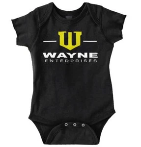 Wayne Enterprises Comic Book Bat Superhero Newborn Baby Boy Girl Infant Romper - Picture 1 of 10