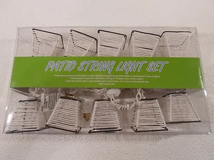 Lamp String Party Camping Patio Light Set White Indoor Outdoor Porch lighting - Picture 1 of 1