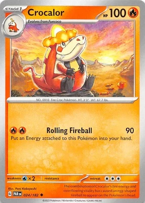 Crocalor 024/182 SV04 Paradox Rift Pokemon 008089 - Image 1 of 2