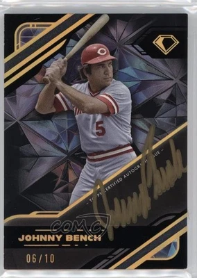 2025 Topps Diamond Icons Polychromatink Gold Black /10 Johnny Bench Auto HOF - Image 1 of 3