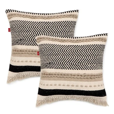 · Handmade Boho Throw Pillow Covers - Bohemian Chic Farmhouse Style - Accent ... - Image 1 of 4