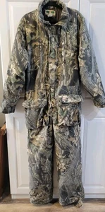 VTG Game Winner Mossy Oak Break Up Camo Coveralls Unisex Sz Large Insulated Mens - Picture 1 of 13
