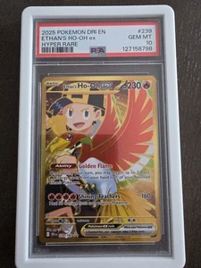 Ethan's Ho-Oh ex Hyper Rare Pokemon TCG Destined Rivals 239/182 PSA 10 W/ Guard - Picture 1 of 2