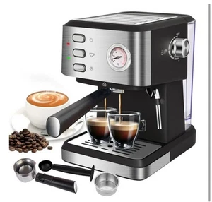 Máquina de café espresso Bluebow 20 bar, tanque de agua de 1,5 L espumador de leche vapor - Imagen 1 de 5