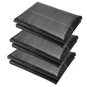 5 x 10 Feet 3 Pack Weed Barrier Fabric Garden Landscape Weed Blocker Woven Fa... - Picture 1 of 6