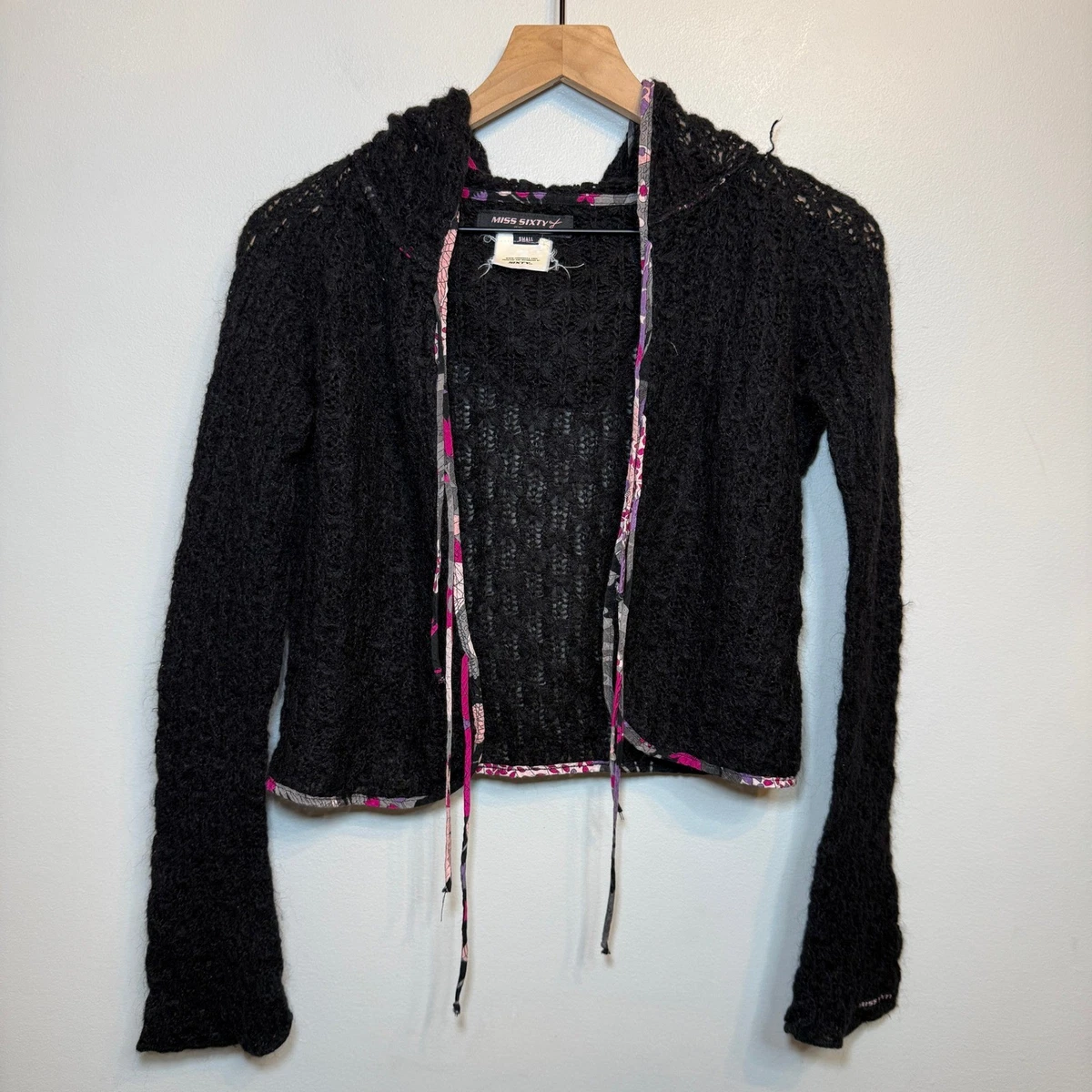 MISS SIXTY 刺繍ジップアップニットジャケット Printed Knitted Jacket - MISS SIXTY