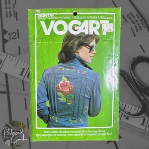 Vogart 760 Iron-On Repeat Transfer Floral Pattern Vintage 1970s Embroidery - Picture 1 of 4