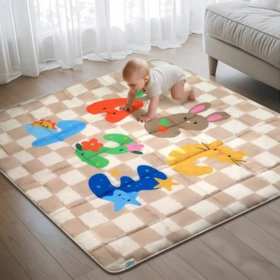 Baby Play Mat, Foldable Play Mats for Floor, 50x50 Inches Crawling Mat for Pl... - Image 1 of 4