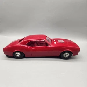 Vintage Processed Plastic Co Camaro Toy Car Red Made in USA Classic Model Coupe - Picture 1 of 8