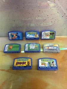 Leap Frog Leapster Explorer Leap Pad Learning 8 Game Cartridges Lot Scooby UP Et - Picture 1 of 5