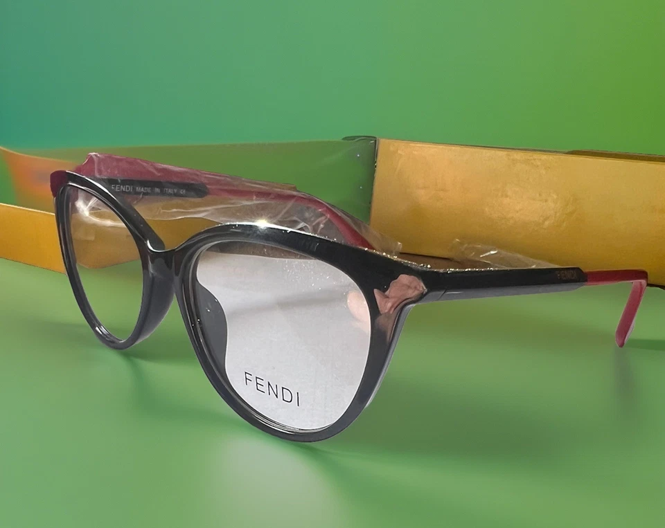 Fendi Eyeglasses Frame, Black&red , 54,16,140,unisex (Sale Price).Nice Quality - Image 1 of 4