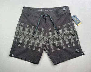 Roark Passage 18" Manawa Tapu Boardshorts geometrisch schwarz Herren Größe 31 - Bild 1 von 5