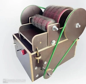 Electric Wooden Drum Carder for wool Fiber Combing Cardings Blending Board - Picture 1 of 6