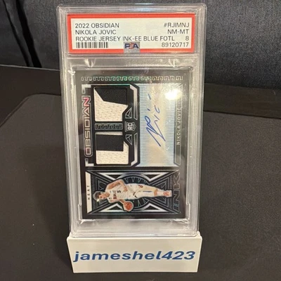 2022-23 Panini Obsidian - Rookie Jersey Ink Nikola Jovic #RJI-MNJ /16 Rookie  - Image 1 of 4