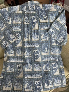 Reyn Spooner Men's Hawaiian Aloha Short Sleeve Button-Up Shirt, XL - Picture 1 of 3