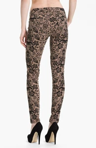 Jeans donna PAIGE DENIM stampa verdugo ultra skinny nuovi con etichette taglia 28 chai e nero NUOVI - Foto 1 di 12