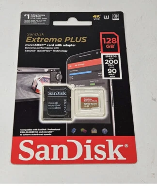 Tarjeta de memoria SanDisk Extreme Plus MicroSDXC con adaptador 128 GB envío gratuito Foto 1 de 4