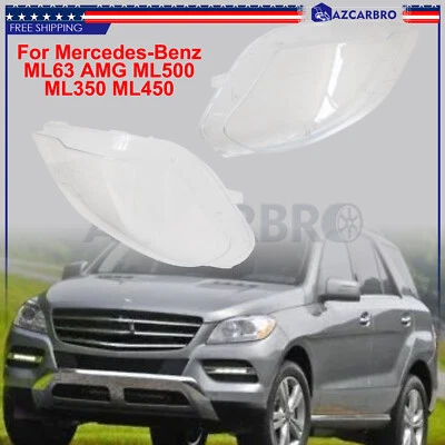Cubierta de lente de faro para Mercedes Benz W164 ML350 2009-2011 lado derecho derecho Foto 1 de 4