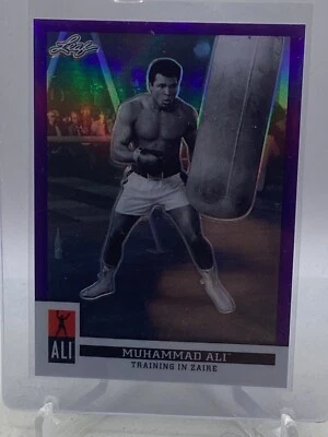 2016 Leaf Muhammad Ali Immortal Collection Purple #12 Muhammad Ali /25 - Image 1 of 2