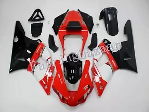 Fit for 2000 2001 YZF R1 Red Black White ABS Injection Drilled Fairing Kit - Foto 1 di 6