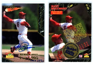 Autógrafo Matt Beaumont, California Angels, Signature Rookies #P-10 (1995) - Imagen 1 de 1